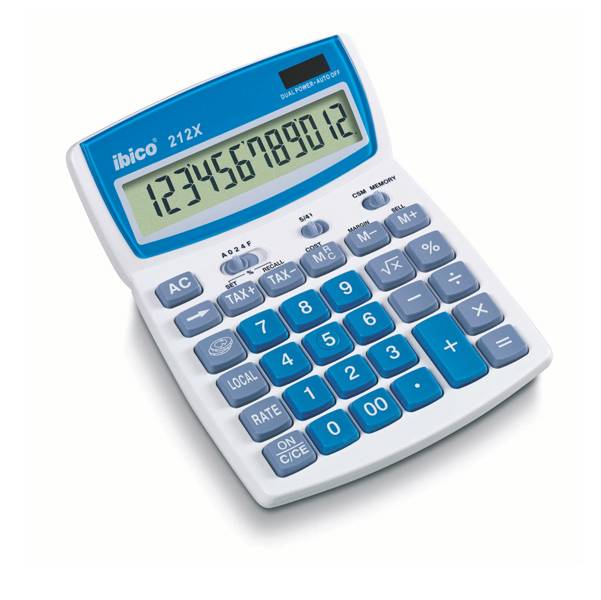 ibico Tischrechner 212X, 12-stelliges LCD-Display (5942305)