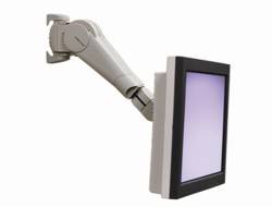 Ergotron Monitor-Wandhalterung 400 Series LCD Arm 1 25,4 cm (10") - 134,6 cm (53") Grau Neigbar, Schwenkbar, Rotierbar