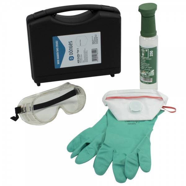 Dönges ADR Koffer Typ 1 Inhalt gem. GGVS, 275 x 230 x 83 mm