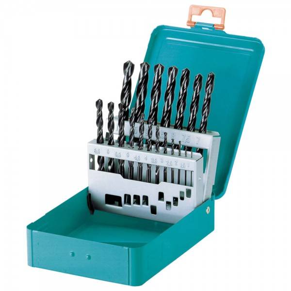 Dönges Spiralbohrer-Satz in Metallkassette, 19-teilig, 1-10 mm