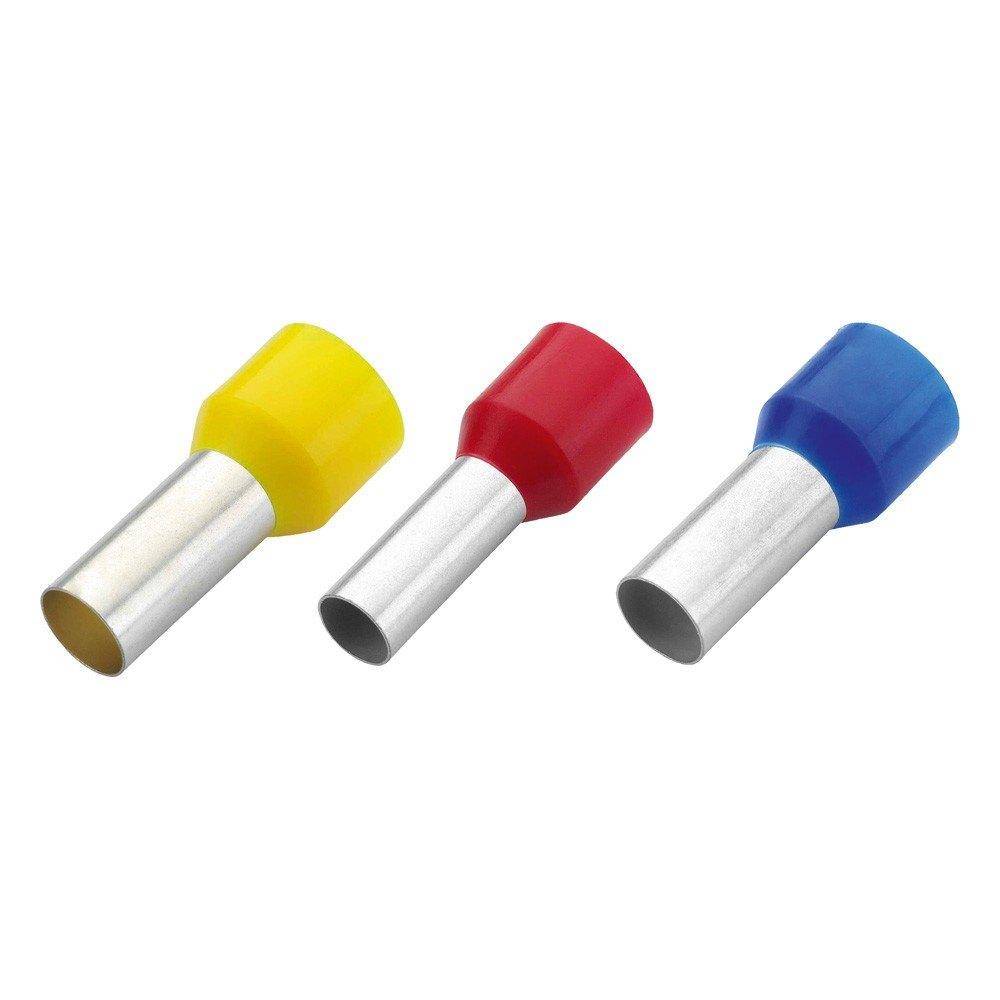 WETEC Aderendhülsen isoliert, Querschnitt 1,00 mm², Länge 16 mm, rot