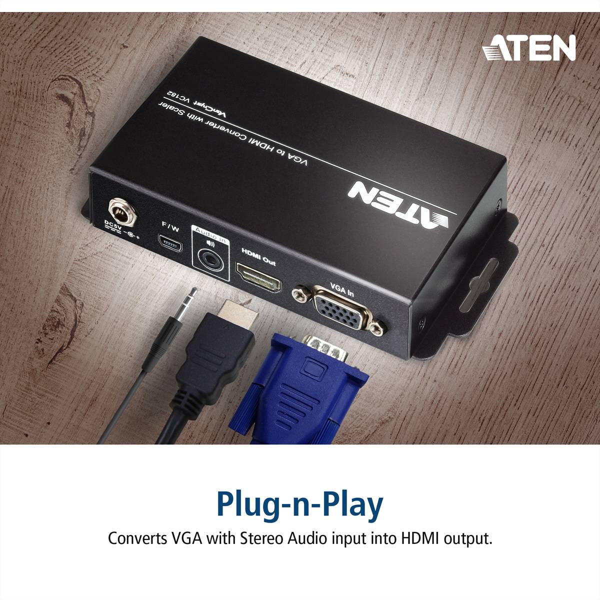 ATEN VC182 VGA zu HDMI Konverter mit Skalierfunktion