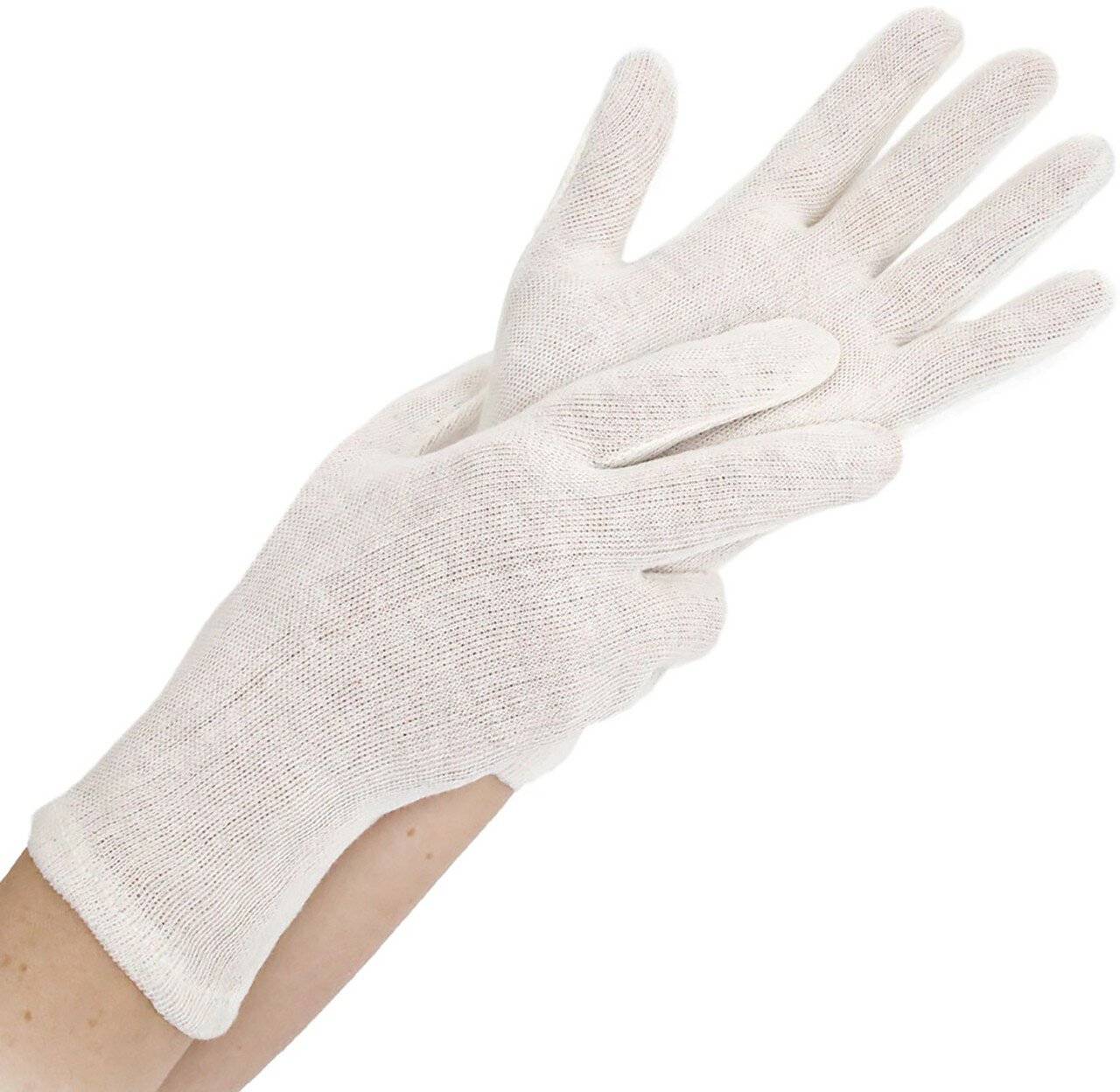 Hygonorm Baumwoll-Handschuhe NATURE LIGHT Größe M, natur, ohne Schichtel