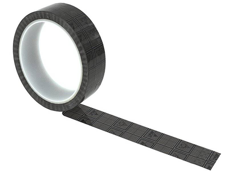 ESD-Grid-Klebeband mit ESD-Warnsymbol, dunkelgrau, 18 mm, 36 m
