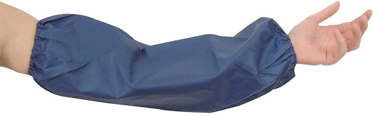 Hygostar Schutzärmel Polyester-PU, blau 45cm, beschichtet, VPE: 24 Stück