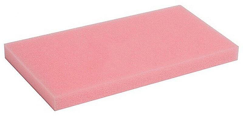 Warmbier PU-Schaumstoff rosa, ESD, 400 x 300 x 20 mm, glatt