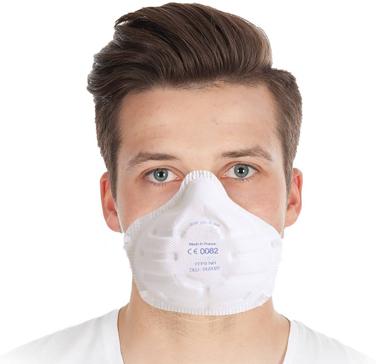 FFP3 Schutzmaske, ohne Ventil, Soft Cup, weiß, VPE: 10 Stück