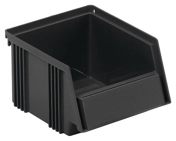 ESD-Sichtlagerkasten, 149x192x105 mm, schwarz