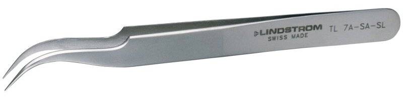 Hochpräzisions Pinzette, Sline, fein/sichelförmig, 115 mm