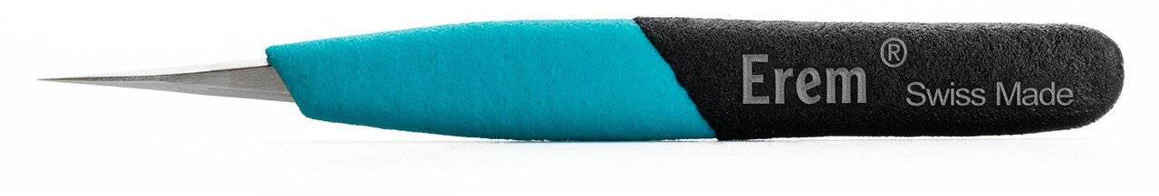 Ergonomische Präzisionspinzette mit langen geraden feinen Spitzen