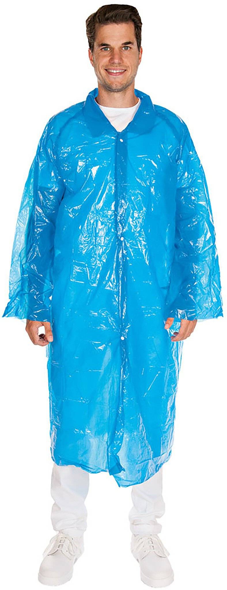 Hygostar Besucherkittel, PE, blau 20my, Spenderbox