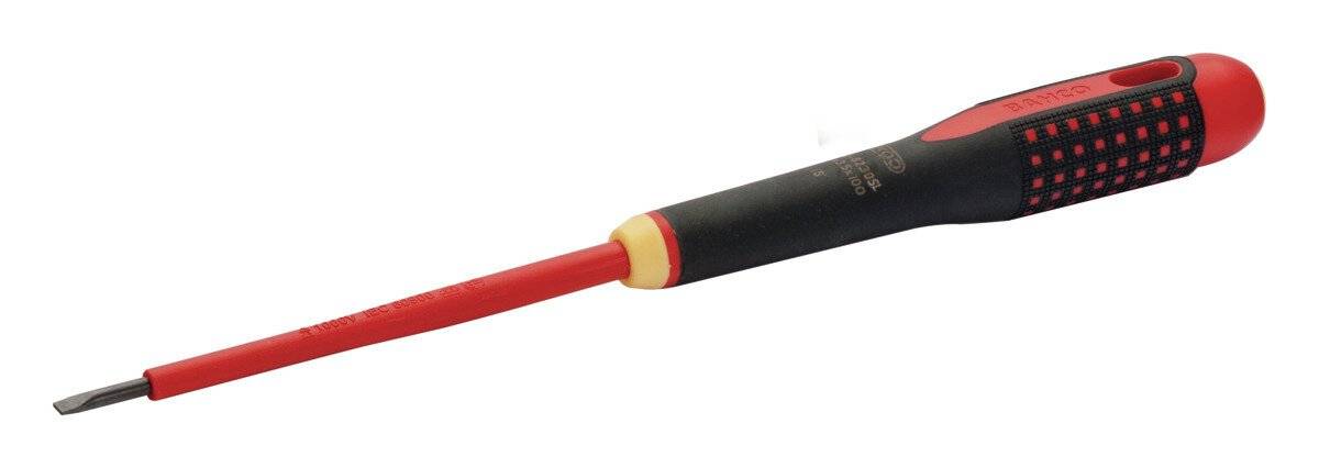 ERGO™ Schraubendreher, isoliert, VDE-zertifiziert, Slim 1.2 mm x 6.5 mm x 150 mm