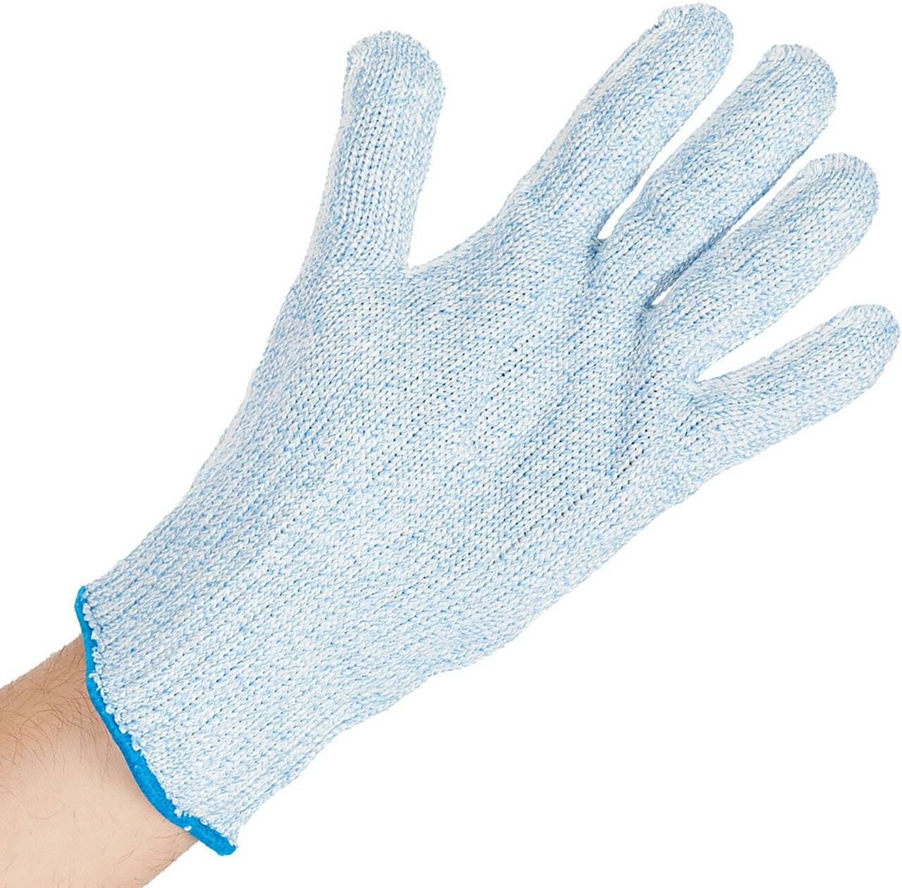 Hygostar Schnittschutzhandschuh, blau, Edelstahlseele, 7 Gauge, lebensmittelecht, Größe XS/6