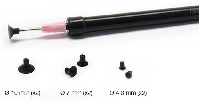 Saugdüsen-Set, gebogen, für Vakuum-Pipette T260-A