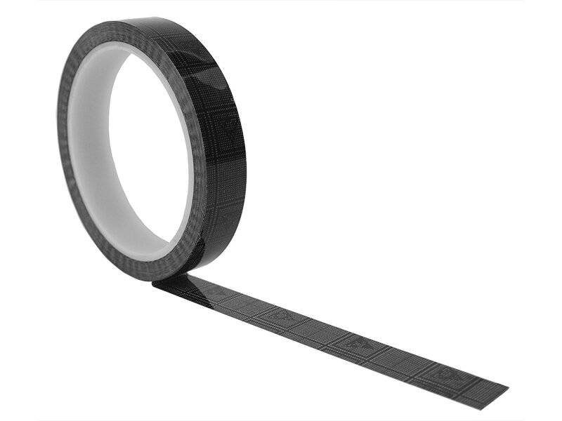 ESD-Grid-Klebeband mit ESD-Warnsymbol, dunkelgrau, 12 mm, 36 m