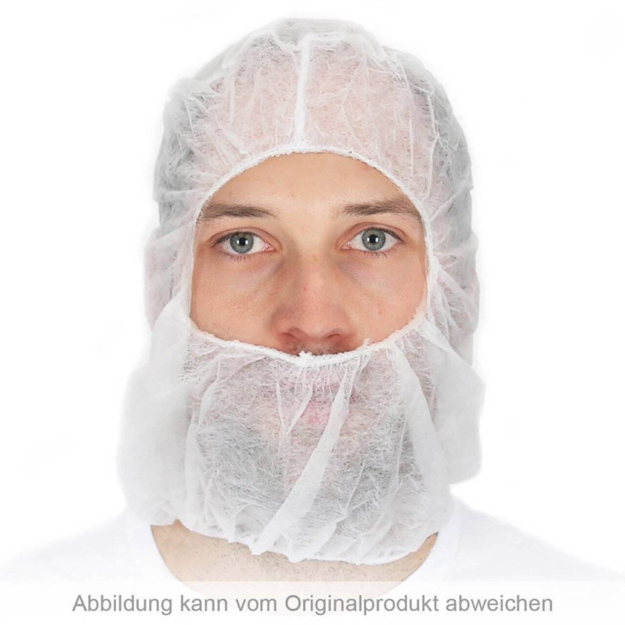 Hygobase Astrohaube Balaclava, weiß, PP ohne Mundschutz, mit Gummizug