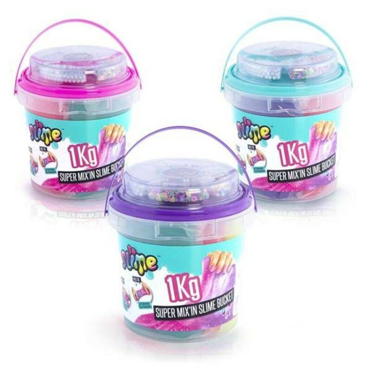 Canal Toys Slime Super Bucket 1kg, Schleim, 6 Jahr(e), Mehrfarbig
