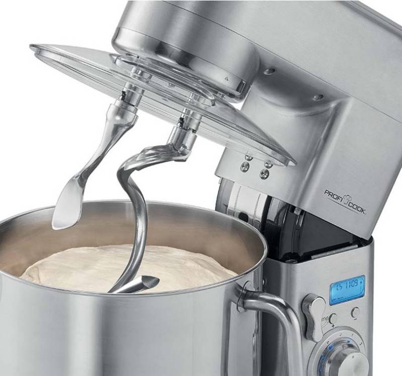 ProfiCook PC-KM 1096 - Küchenmaschine - 1500 W - Edelstahl/Schwarz