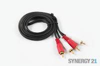 Kabel Audio Cinch 2-fach (St)/(St) 1,5m *Synergy21*