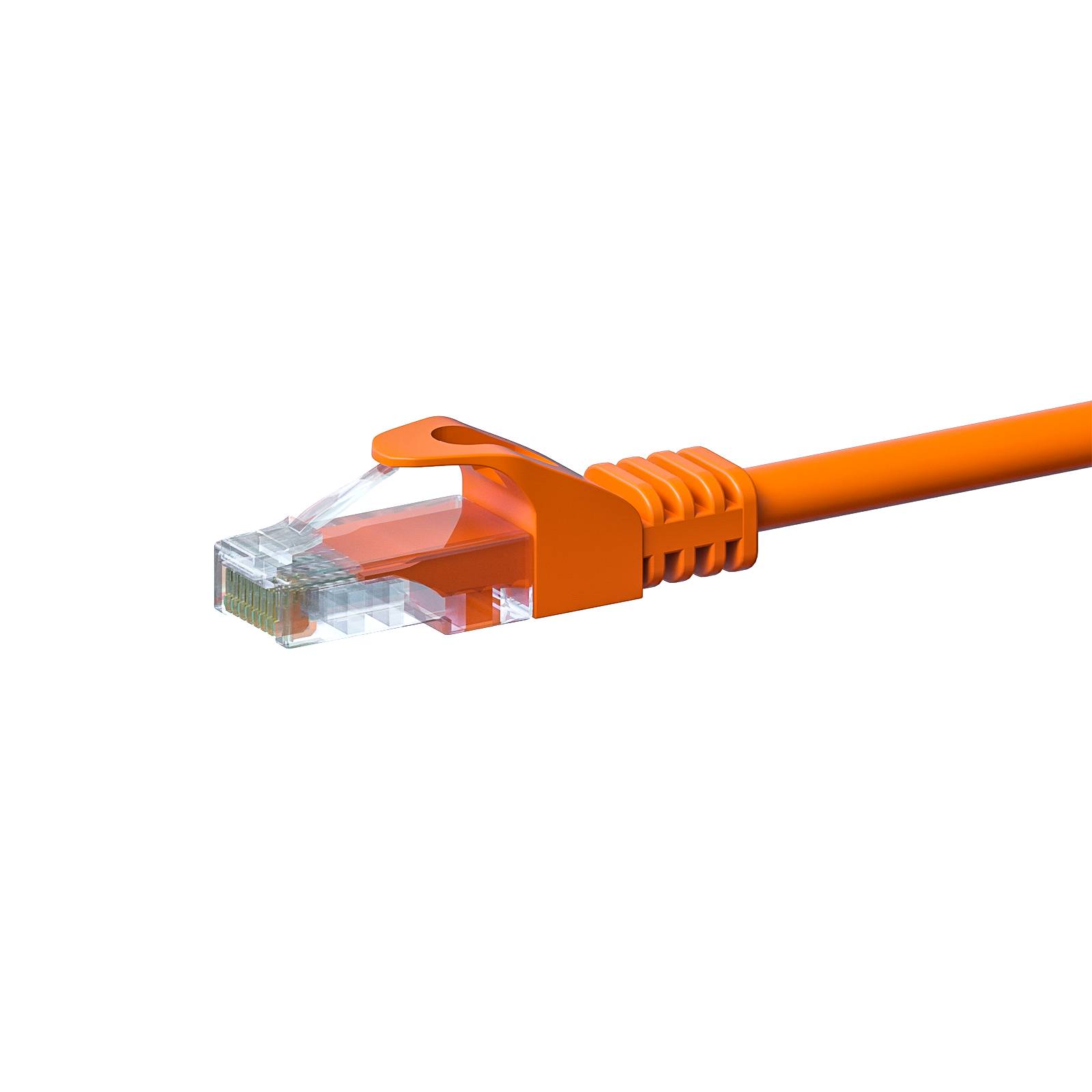 Danicom - CAT 5e Netzwerkkabel U/UTP – 0.25 Meter - Orange - CCA