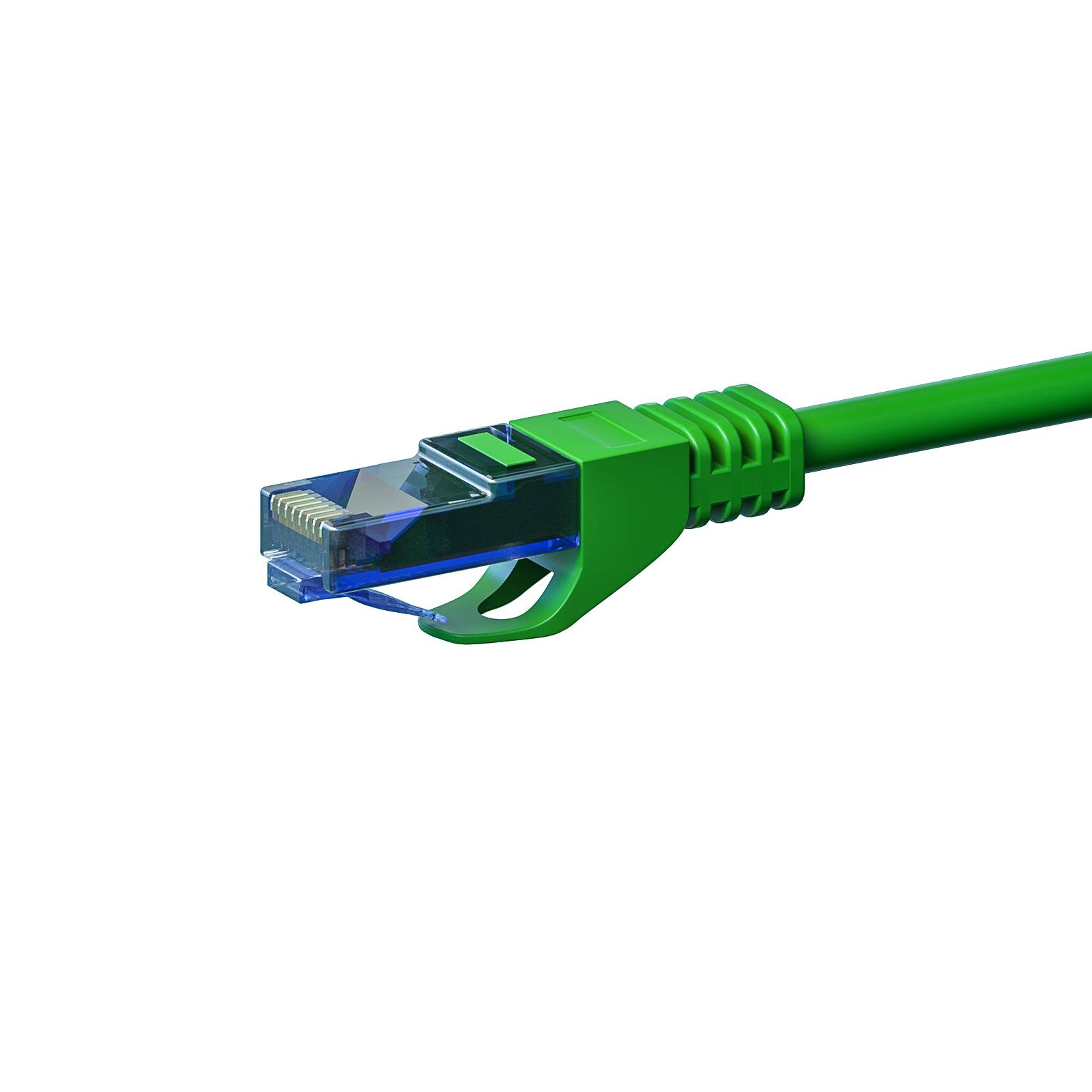 Danicom - CAT6a Netzwerkkabel 100% Kupfer - U/UTP - 0,50 Meter - Grün