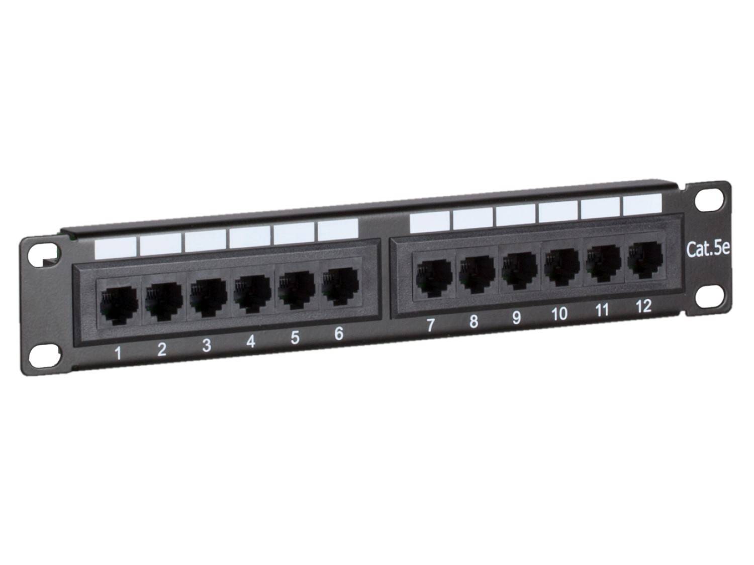 Danicom - Patchpanel 10”, 12-fach UTP Patchpanel CAT 5e