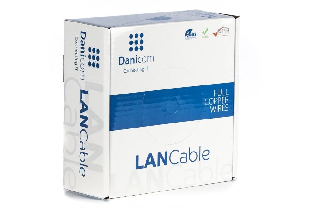 Danicom - DANICOM CAT5E UTP 50m Starrleiter - LSZH (Eca)