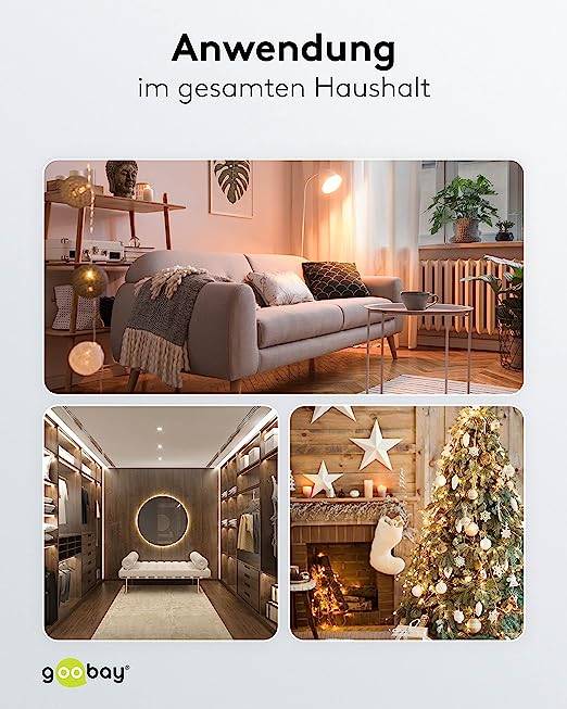 Goobay 51350 Netzkabel mit Schalter Euro Kabel Eurostecker abisolierte Kabelenden 2-polig Schnurschalter Schwarz 1.50 m