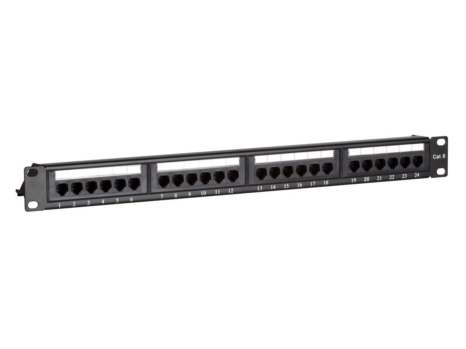 Danicom - Patchpanel 19" CAT6 UTP - 24 ports