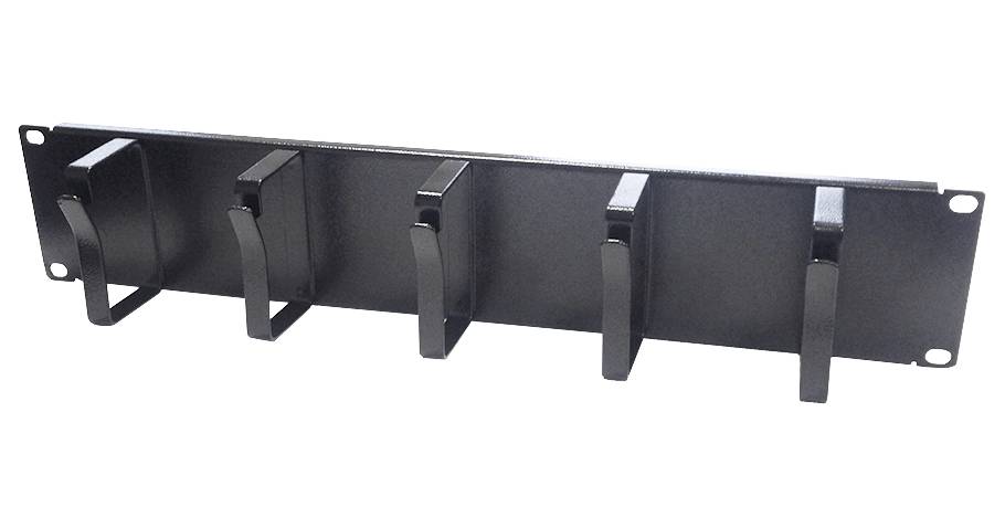 Danicom - 19 Zoll Kabelführungsleiste Metall – 2 HE