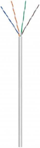 Danicom - CAT6 U/UTP 50m kabel op rol soepel grijs CCA