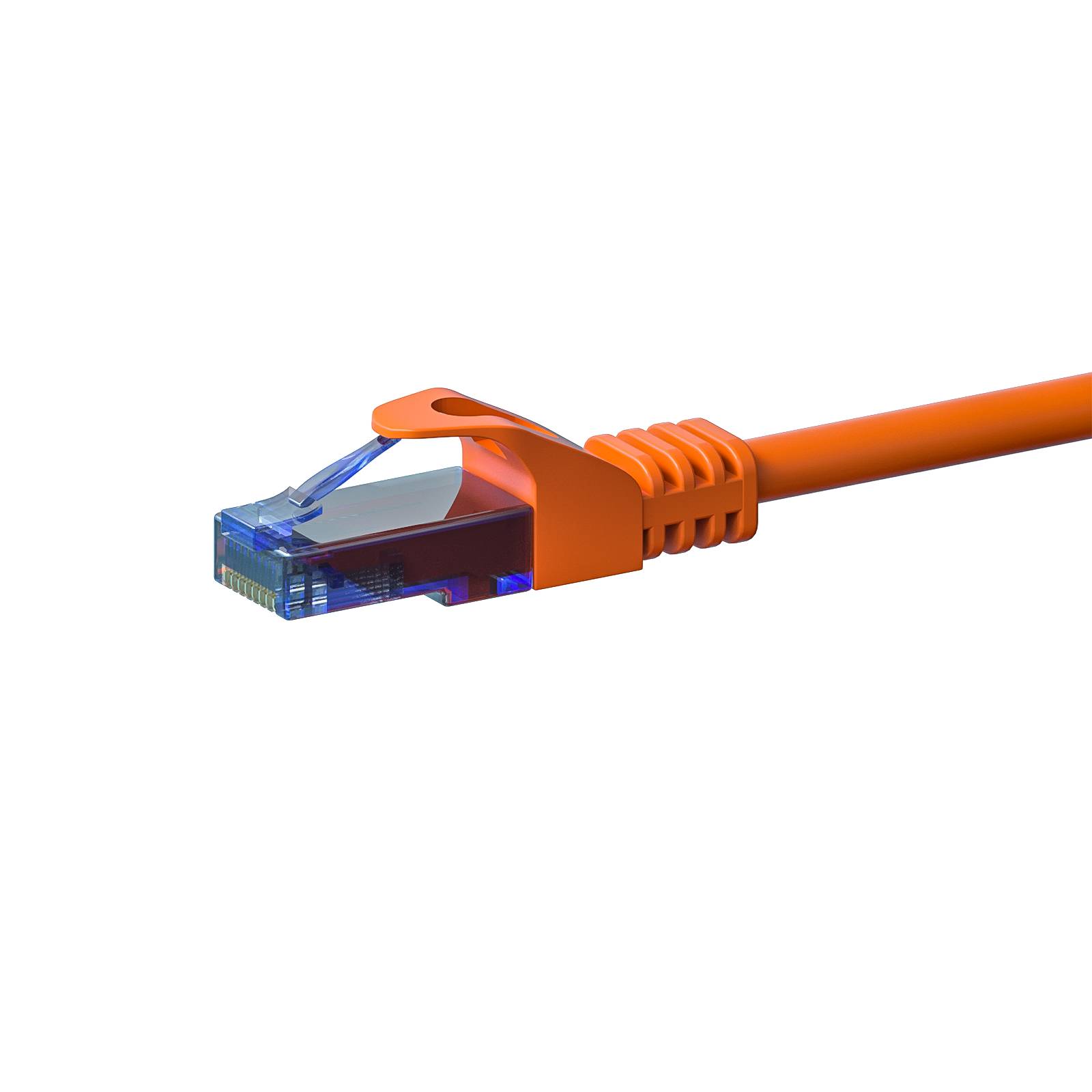 Danicom - CAT6a Netzwerkkabel 100% Kupfer - U/UTP - 5 Meter - Orange