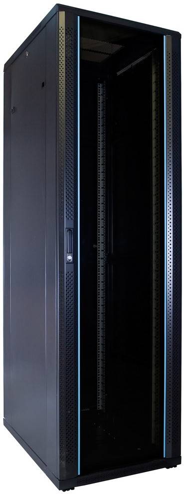 Danicom - 42 HE 19” Serverschrank, mit Glastür (BxTxH) 600 x 800 x 2000mm