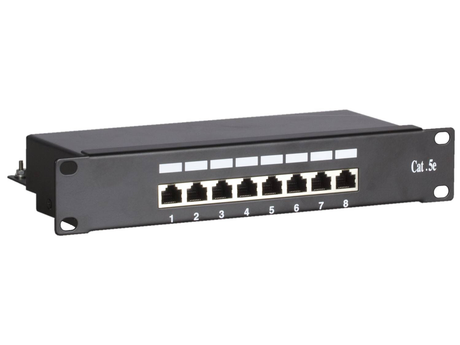 Danicom - Patchpanel 10”, 8-fach FTP Patchpanel CAT 5e