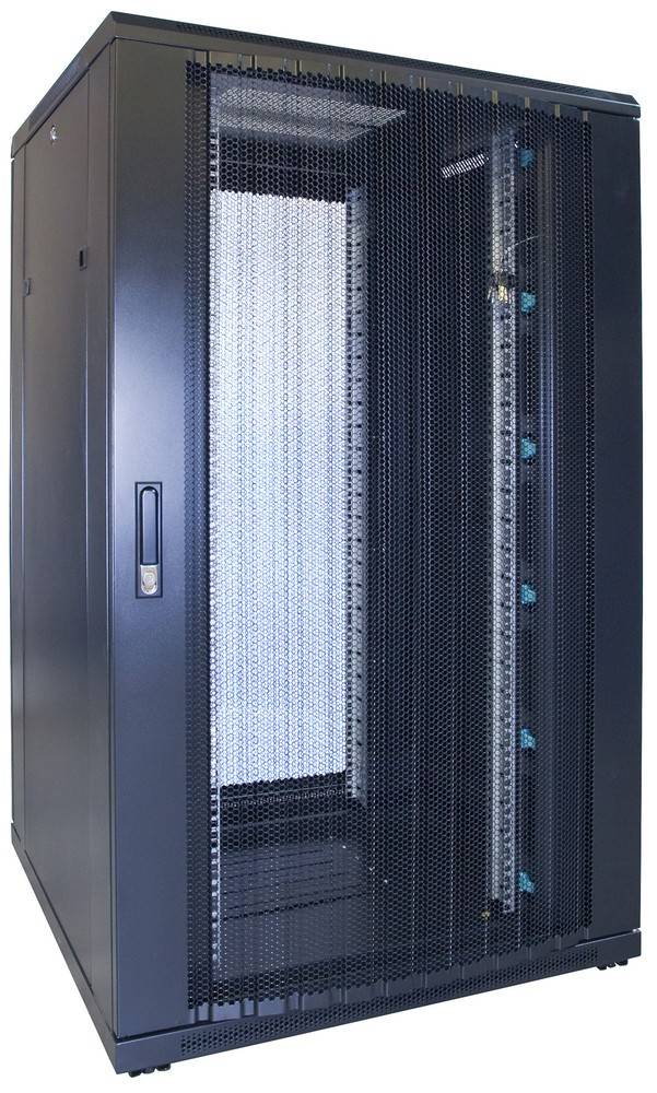 Danicom - 27 HE 19” Serverschrank, mit perforierter Fronttür (BxTxH) 800 x 800 x 1400mm