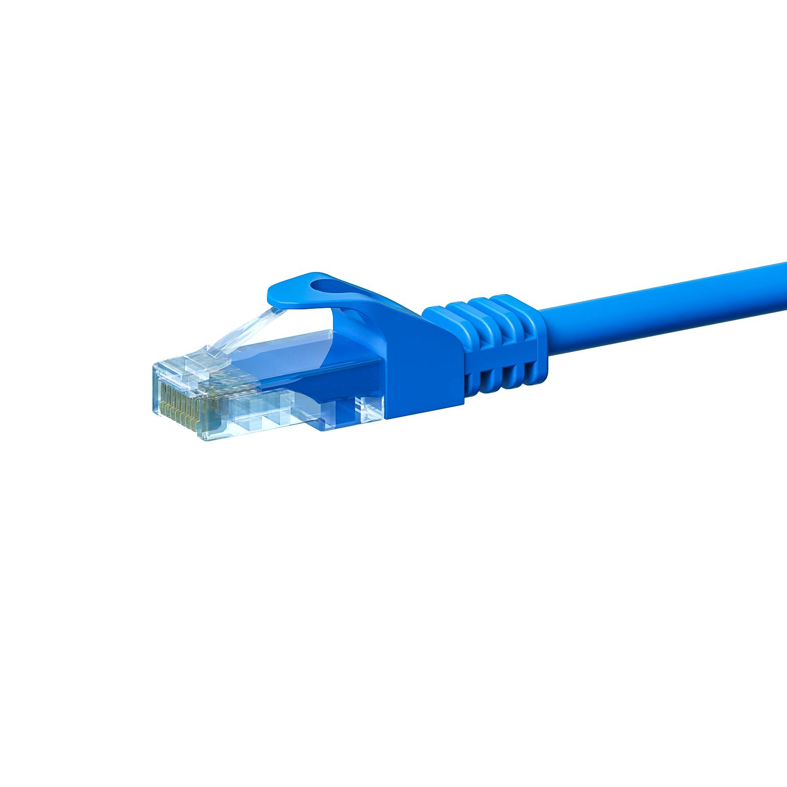 Danicom - CAT 5e Netzwerkkabel U/UTP – 0.25 Meter - Blau - CCA