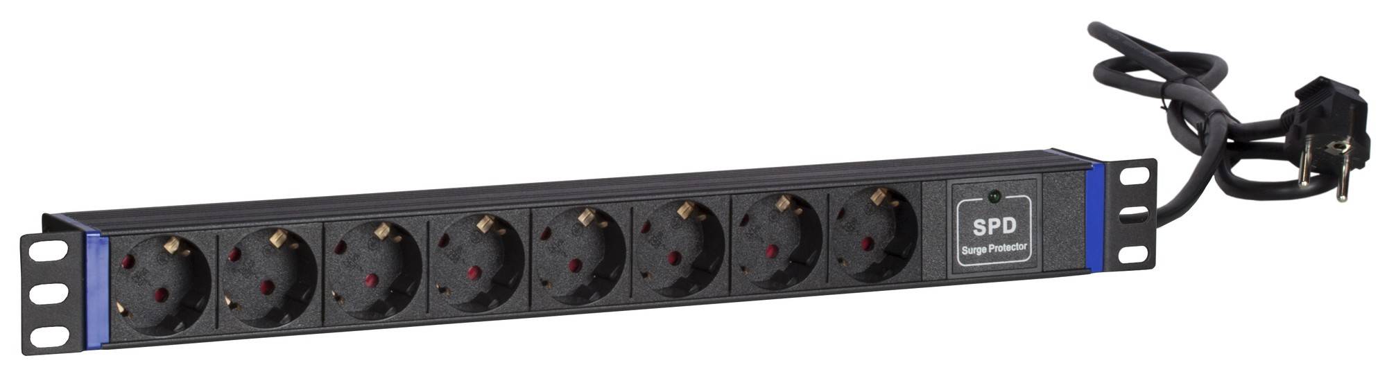 Danicom - 19” Steckdosenleiste - 8-fach - Surge Protection Device