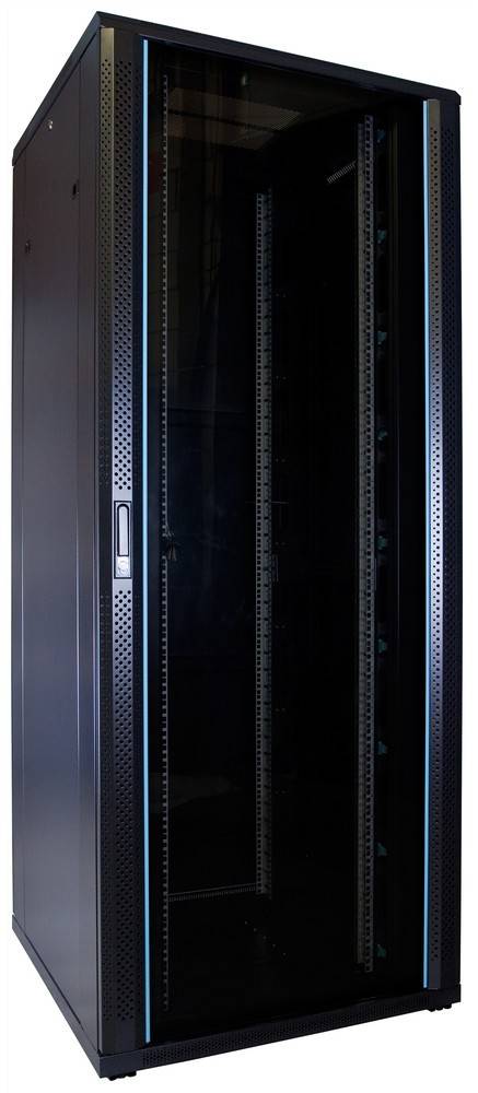 Danicom - 47 HE 19” Serverschrank, mit Glastür (BxTxH) 800 x 800 x 2200mm