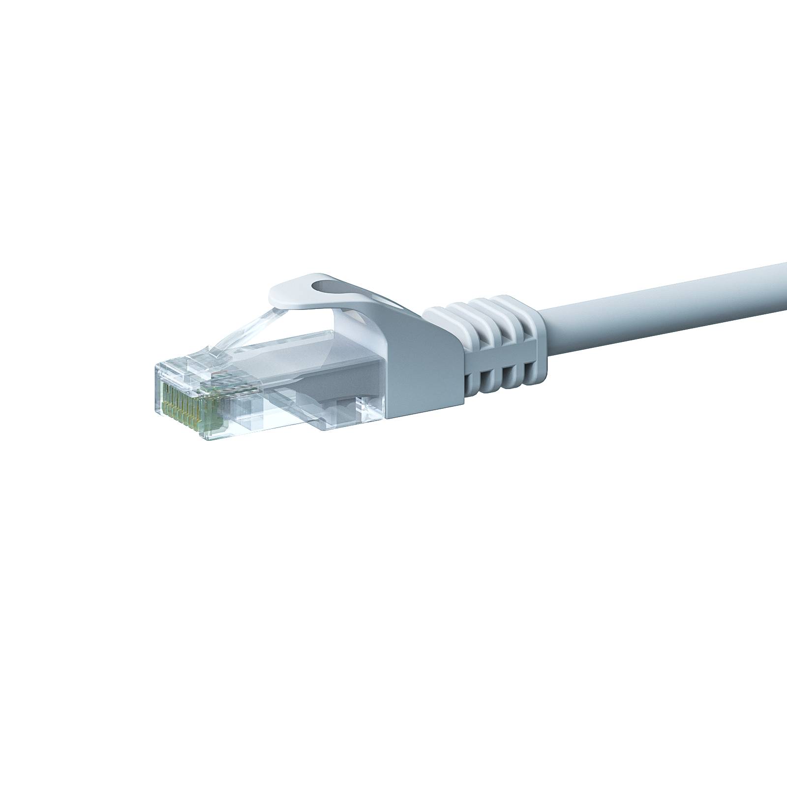 Danicom - CAT5e Netzwerkkabel, U/UTP, 20 meter, Weiß, 100% Kupfer