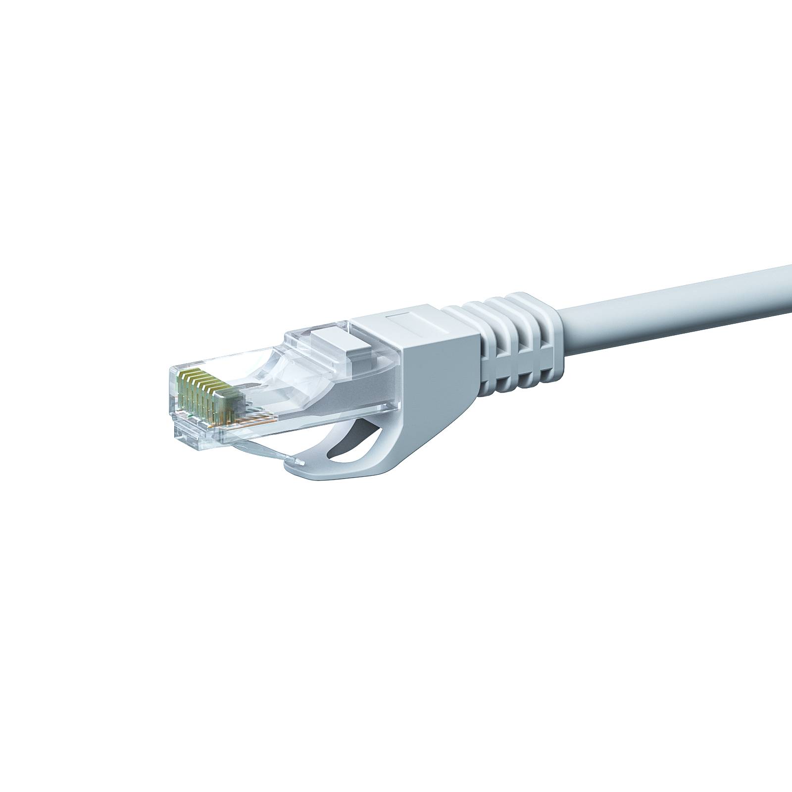 Danicom - CAT 6 Netzwerkkabel U/UTP - 0,50 Meter - Weiß - CCA