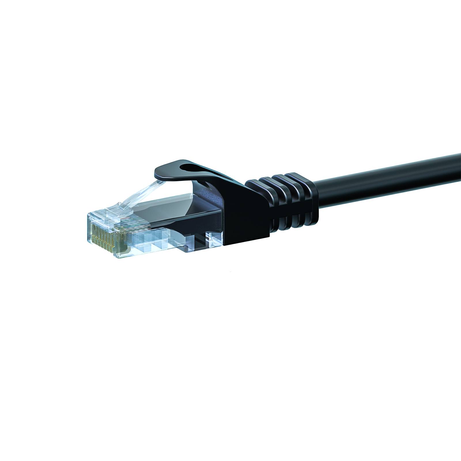 Danicom - CAT 5e Netzwerkkabel U/UTP – 10 Meter - Schwarz - CCA