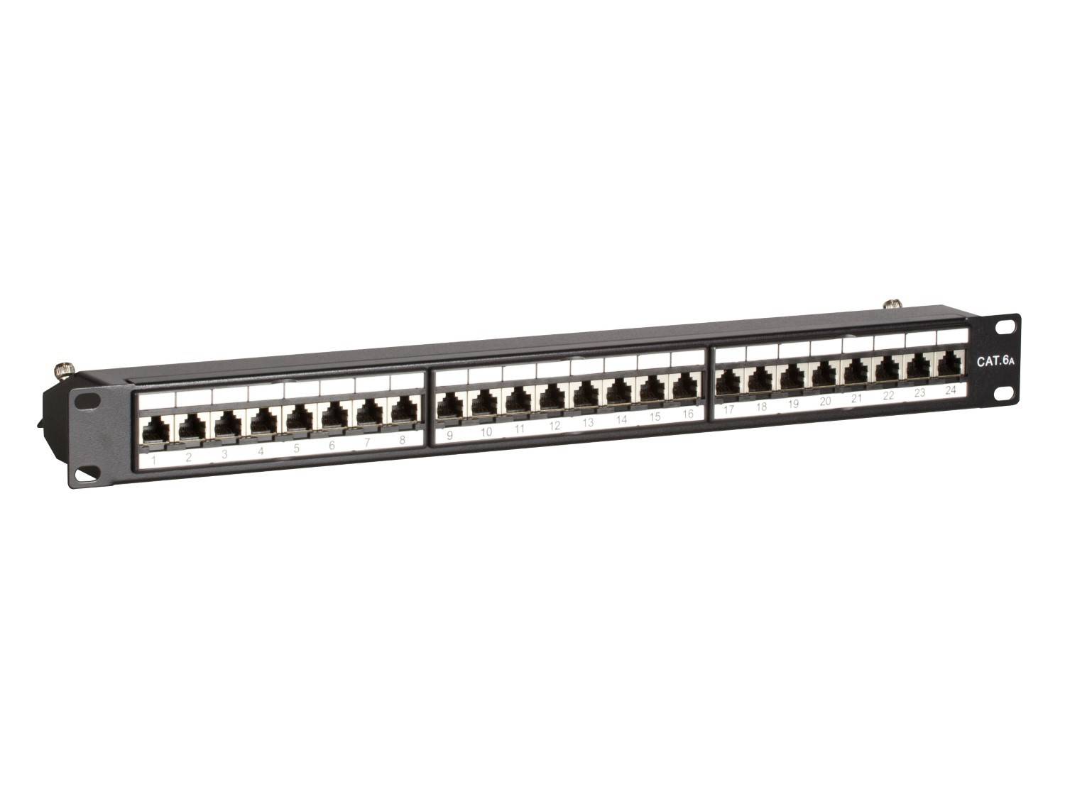 Danicom - Patchpanel 19" CAT 6a STP - 24 ports