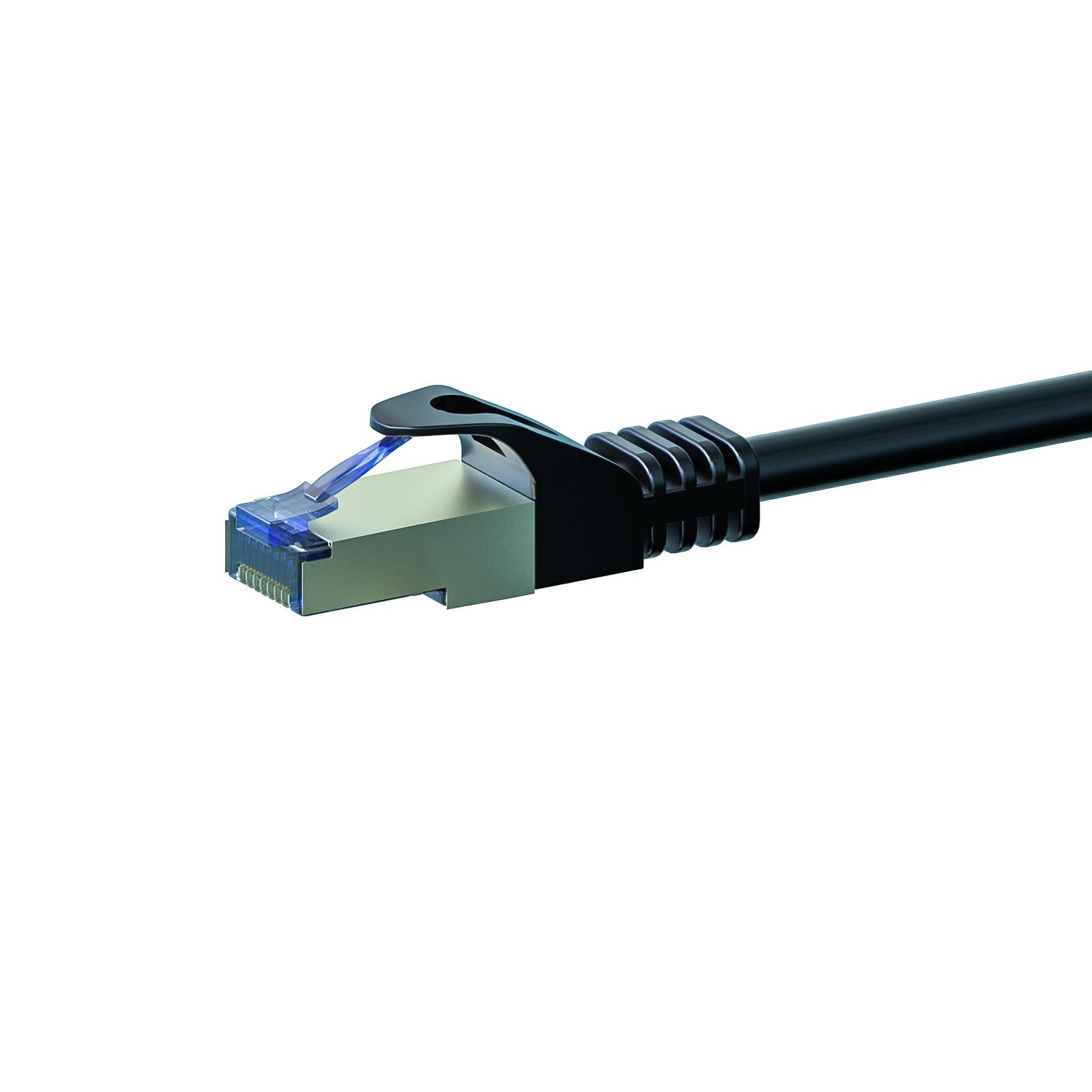 Danicom - CAT 6a Netzwerkkabel LSOH - S/FTP - 0,25 Meter - Schwarz