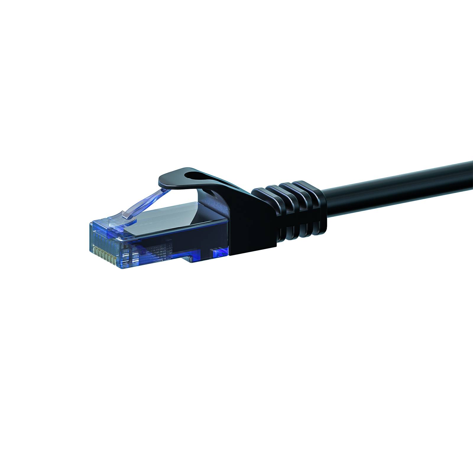 Danicom - CAT6a Netzwerkkabel 100% Kupfer - U/UTP - 20 Meter - Schwarz