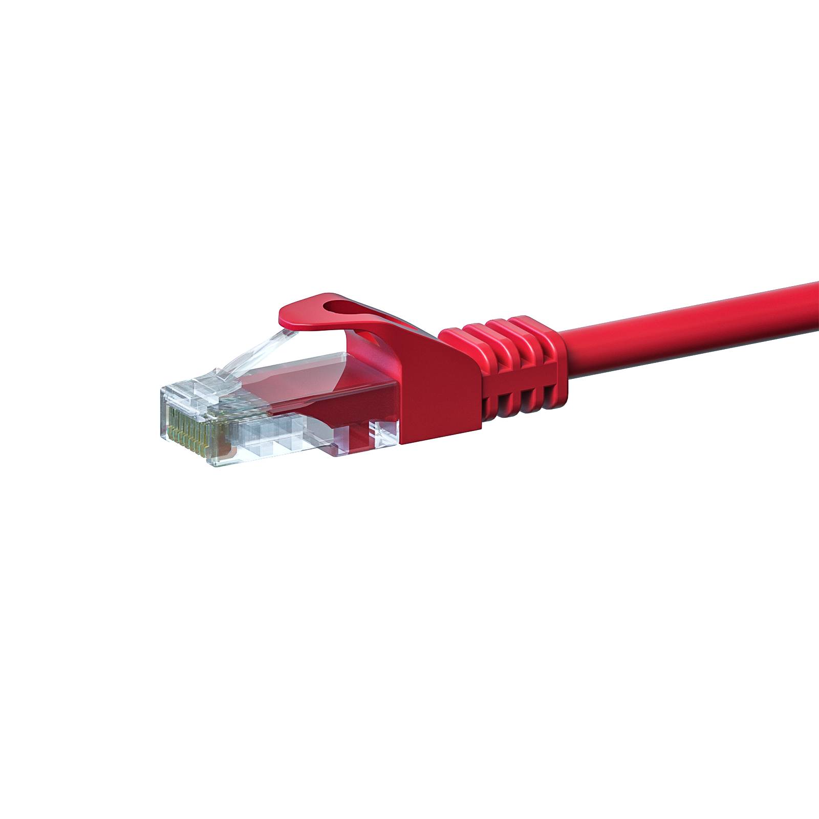 Danicom - CAT 5e Netzwerkkabel U/UTP – 0.50 Meter - Rot - CCA