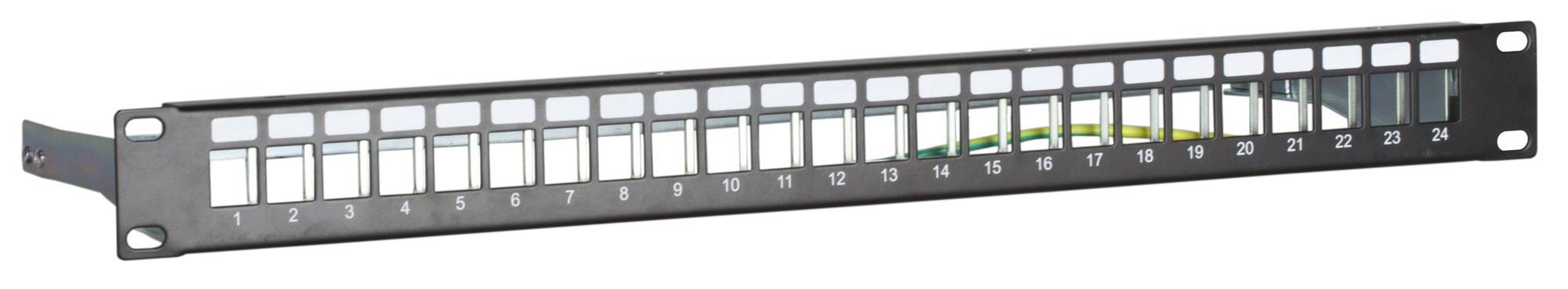 Danicom - STP Keystone-Patchpanel, 24 Ports Unbestückt