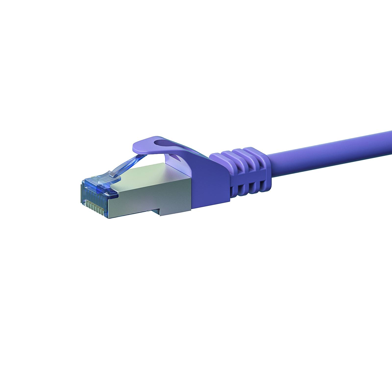 Danicom - CAT 6a Netzwerkkabel LSOH - S/FTP - 0,25 Meter - Violett