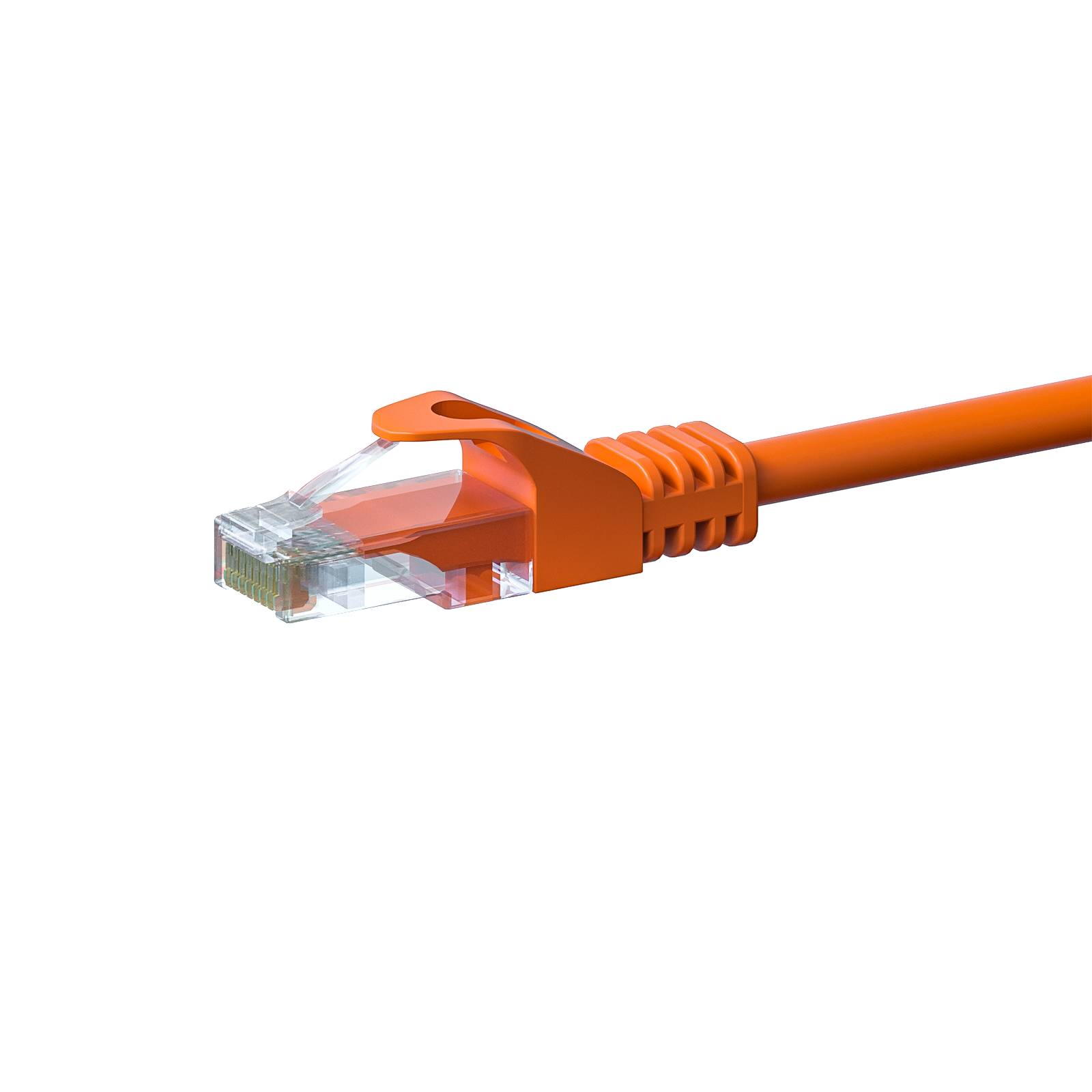 Danicom - CAT5e Netzwerkkabel, U/UTP, 1 meter, Orange, 100% Kupfer