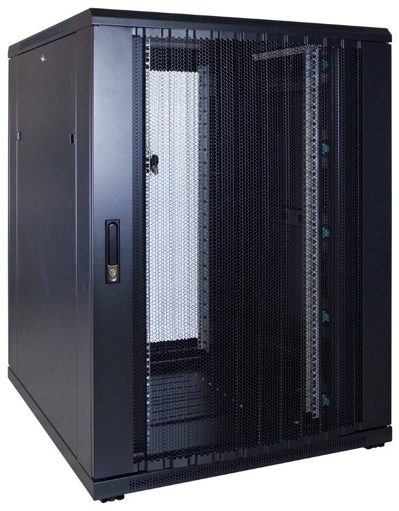 Danicom - 22 HE 19” Serverschrank, mit perforierter Fronttür (BxTxH) 800 x 1000 x 1200mm