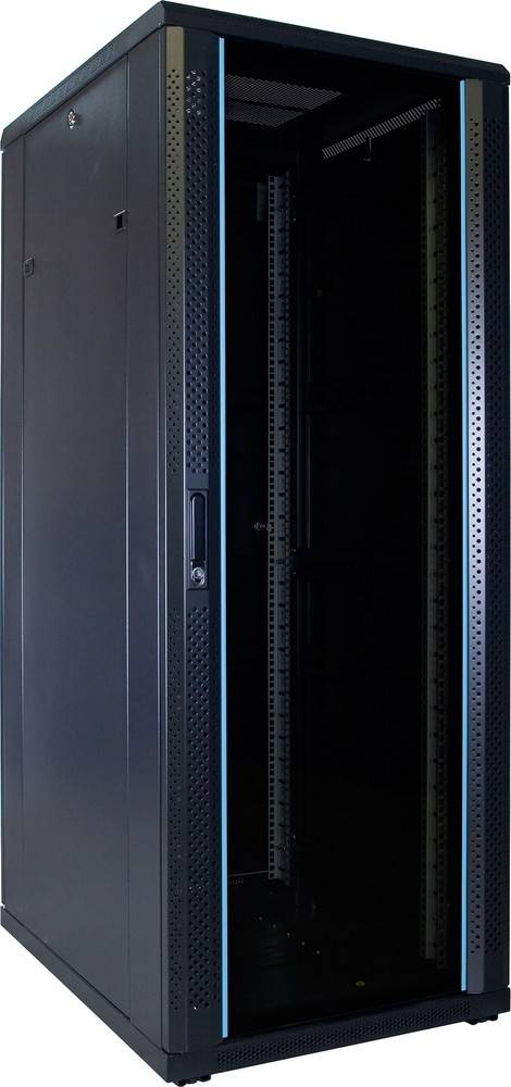Danicom - 32 HE 19” Serverschrank, mit Glastür (BxTxH) 600 x 800 x 1600mm